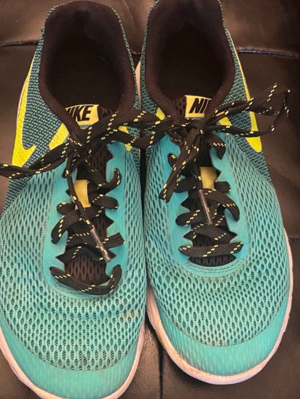 Nike Teal & Volt Mesh Running Shoes